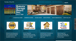 Desktop Screenshot of dakotagaragedoors.com